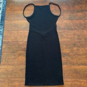 Black bodycon ribbed backless Community dress (purchased from Aritzia). Size M.